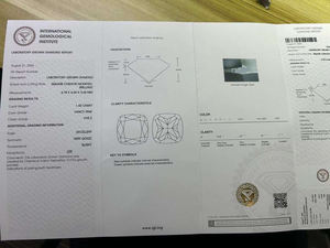 Diamants en vrac de 1,42 ct, taille coussin, pureté VVS, certifiés IGI, diamants roses fantaisie cultivés en laboratoire CVD pour bijoux, vente en gros - Product Image 6