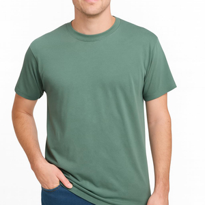 T-shirt personnalisé avec logo pour homme, manches courtes, été, coton doux et léger, coupe décontractée, style streetwear, haut à col contrastant, facile à porter. - Product Image 1