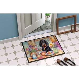 New Outdoor and Indoor 18H X 27W Non-Slip Low Pile Easter Gordon Setter <b>Doormat</b> <b>Washable</b> Entryway Rug - Product Image 4