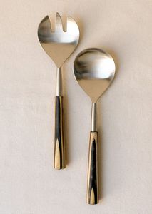 Ensemble de cuillères de service en bois, finition mate, design minimaliste, couverts réutilisables pour cadeaux - Product Image 6
