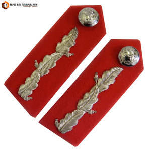 Custom Design Eco-Friendly <b>Sew</b>-<b>On</b> Decorative Collar Piece Premium Quality Fabric Neat Finish Gorget Generals Collar <b>Patch</b> - Product Image 4