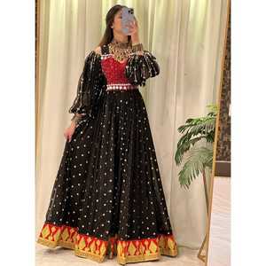 Nueva Colección 2026, Vestido Maxi Afgano Negro para Chicas, Ropa Casual de Fiesta, Vestido Afgano para Mujer con Diseños Bordados, para Adultos - Product Image 2