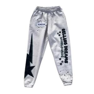 Conjunto de Sudadera con Capucha y Pantalones Deportivos con Estampado Personalizado, Unisex, Invierno, 100% Algodón, Ropa Urbana, 2 Piezas, Chándal, Impresión en Pantalla Gratuita - Product Image 2