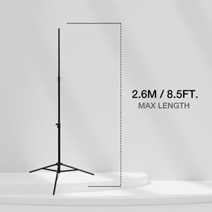 Treppiede per Studio con luce fotografica regolabile da 8,5 piedi per uso pesante con anello per ombrelli Flash luce per Studio fotografico - Product Image 4
