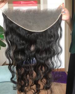 WHLESALE Conjunto de paquete de cabello humano de onda natural con cierre/Paquete de cabello totalmente natural frontal - Product Image 2