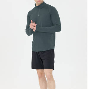 T-shirt de sport à manches longues pour homme, imprimé, 100 % polyester, séchage rapide, évacuation de l'humidité - Product Image 5