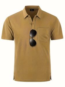 Camisetas Polo Personalizadas al por Mayor, 100% Algodón Piqué, Manga Corta, Antiarrugas, Camisetas Polo para Hombre con Bolsillo, Estilo Casual - Product Image 3