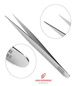 Forceps de précision suisse de type 1 à pointes fines droites, instrument chirurgical en acier inoxydable, forceps médical de précision - Product Image 1