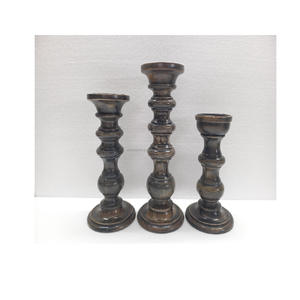 Porte-bougie en fer artisanal, décoration d'intérieur, accent décoratif pour table à manger, salon, célébrations mémorables, luxe, unique - Product Image 1