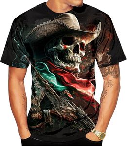 T-shirt en coton noir pour homme, manches courtes, col rond, coupe ample, imprimé graphique, style streetwear, jersey écologique - Product Image 4