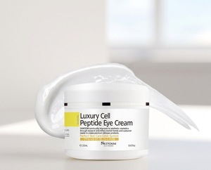 [OEM/ODM] ครีมบำรุงรอบดวงตา Factosquare Luxury Cell Peptide 100 มล. ลดเลือนริ้วรอย ปราศจากพาราเบน เหมาะสำหรับผิวแพ้ง่ายทุกประเภท ไนอะซินาไมด์ ผลิตในเกาหลี - Product Image 1