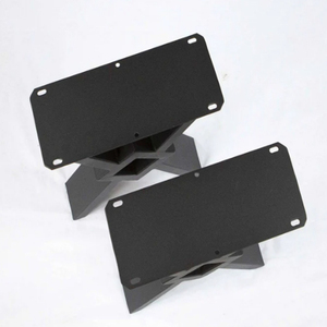 Modern X-Shaped <b>Bench</b> Legs 1 Pair Black <b>Table</b> Legs - Product Image 3