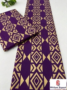 Tela de Algodón Crepé con Estampado Africano Personalizado, Resistente a Desgarros, Ligera, Textil Ankara, Fabricante OEM ODM, Exportación Hitjem - Product Image 3