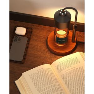 Adjustable Height Electric Candle Warmer Lamp with <b>Timer</b> Black Wax Warmer Jar for Jar Candles - Product Image 3