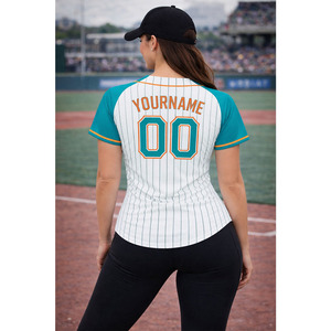 Sweat-shirt Hip-Hop Respirant Imprimé Numérique OEM pour Baseball et Softball, Hommes, Femmes, Adultes, avec Logo Cousu, Nom et Blocs de Couleurs, Maillot - Product Image 6