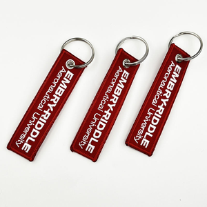 Llaveros Promocionales Personalizados Bordados, Llaveros de Tela Jet con Bordado, Anillo Porta Llaves - Product Image 3