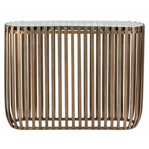 Modern Steel <b>Console</b> <b>Table</b> with <b>Marble</b> <b>Top</b> Midcentury Modern Handmade Living Room Furniture - Product Image 1