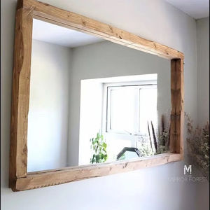 Espejo de Pared Decorativo Hecho a Mano con Marco de Madera Natural, Diseño Moderno y Lujoso, Grabado Personalizado, Ecológico, para Bodas y Sala de Estar - Product Image 5