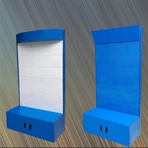 ชั้นวางสินค้าแบบตั้งพื้นพร้อมแผงเพ็กบอร์ดสำหรับจัดเก็บและโชว์เครื่องมือช่าง - Product Image 3