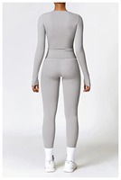 Conjunto de Yoga Elástico Premium, Cintura Alta, Ropa Deportiva Transpirable para Gimnasio y Fitness