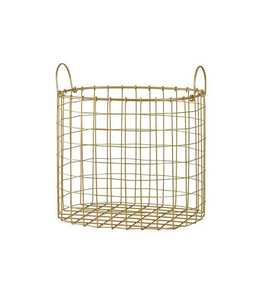 Multi-Purpose <b>Metal</b> Wire Basket with Rose Gold Finish for Farmhouse Kitchen and Pantry Decor - Product Image 6