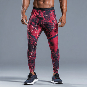 Leggings de sport pour homme avec poches, séchage rapide, compression, 100% polyester, sublimation, imprimés - Product Image 5