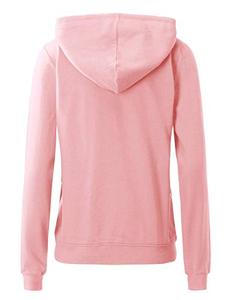 Women's Athleisure Cotton Hoodies Breathable Eco-smart Winter Plain Zip-Up Fleece Plaid Long Sleeve <b>Hoodie</b> - Product Image 4