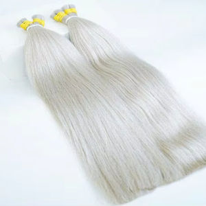 Cabello humano a granel de muy alta calidad, las mejores extensiones de cabello, hermosas, muy brillantes y suaves, fáciles de aplicar, lisas y naturales. - Product Image 2
