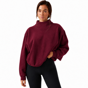 Sweat-shirt à col montant pour femme, tendance Hellas, best-seller, respirant, écologique, en molleton de coton léger, personnalisable - Product Image 1