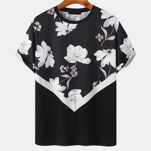 T-shirt tricoté à transfert thermique pour hommes, personnalisable, service OEM, haute qualité, séchage rapide, respirant, 100 % polyester - Product Image 1