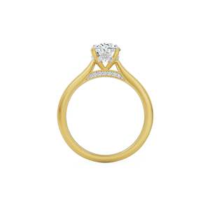 Elegant Oval Moissanite Wedding Cocktail <b>Ring</b> Gold Tone Silver Band Brilliant Solitaire <b>Statement</b> <b>Ring</b> <b>Women</b> Luxury Fine Jewelry - Product Image 4