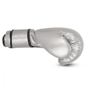 Guantes de Boxeo Plateados de PU con Cordones, Transpirables, Talla Adulto, para Práctica de Boxeo, Guantes de Boxeo de Cuero, Transpirables para MMA - Product Image 5