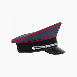 OEM Custom Handmade Ceremonial <b>Peak</b> <b>Cap</b> Embroidered Dress Visor <b>Cap</b> Custom Logo - Product Image 2