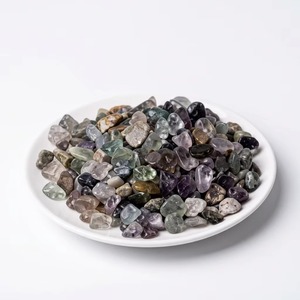 Polished Natural Fluorite Gemstone Tumbled <b>Crystal</b> <b>Chips</b> Polished Decorative Pebbles Home Decor Wedding Fish Tank - Product Image 3