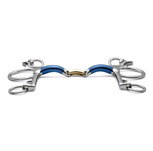 Bocados para Montar a Caballo de Alta Calidad en Azul y Dorado - Product Image 1