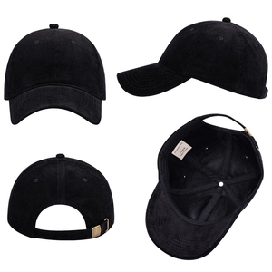 Gorras de béisbol tipo camionero ajustables de pana deportivas, personalizadas, cálidas e informales al por mayor - Product Image 2