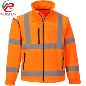 Nouvelle Arrivée 2026 – Vestes de Sécurité Personnalisables à Manches Longues Vertes, Orange et Noires avec Poches et Fermeture Éclair - Product Image 3