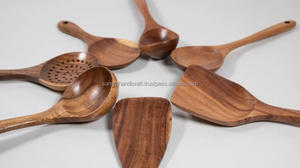 Élégant ensemble porte-cuillère en bois d'acacia personnalisé pour les occasions de mariage - Product Image 6