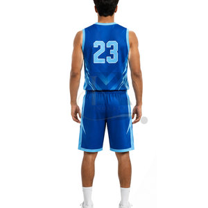 Ensemble d'uniformes de basketball : Maillot sans manches et short assorti en polyester respirant pour l'entraînement et les performances de match - Product Image 5