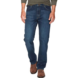 New Men's Business Blue Denim Straight Leg Pants Casual Loose High Waist <b>Elastic</b> Trousers Denim <b>Jeans</b> Pant - Product Image 1