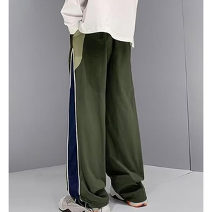 กางเกงวอร์มทรงหลวมสำหรับผู้ชายผ้าแคนวาสพิมพ์ลายน้ำหนักเบา - Product Image 2