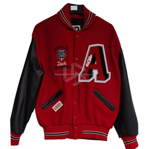 Chaqueta Varsity Premium Única OEM Personalizada con Cadena Bordada, Colores Personalizados, Logotipo Personalizado, Reversible, Impermeable y Ecológica para Hombre - Product Image 6