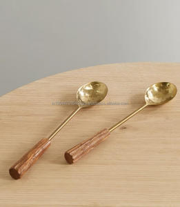 Wholesale Stainless Steel and Wood <b>Serving</b> <b>Spoon</b> (Set of 2) Hotel and Restaurants - Product Image 4