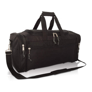 Customized Logo New Polyester Lining Zipper Closure Duffel <b>Bags</b> Large Capacity Lightweight <b>Leather</b> <b>Duffle</b> <b>Bag</b> - Product Image 5