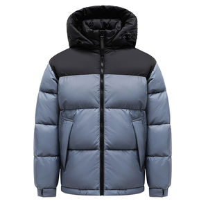 Abrigo con Capucha para Hombre, Invierno 2026, Impermeable, con Cierre, Chaqueta Acolchada, Talla Grande, Ecológica, de Manga Larga, Aislante - Product Image 1