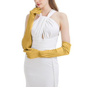 ถุงมือยาวสำหรับเจ้าสาว ดีไซน์คลาสสิก คุณภาพสูง ป้องกันขนร่วง สวยงาม สง่างาม เหมาะสำหรับการเดินทางและงานต่างๆ - Product Image 2