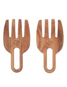 Smooth Wooden <b>Salad</b> Mixer <b>Tool</b> for Easy Mixing Premium Solid Wood <b>Salad</b> Hand Mixer Set - Product Image 1
