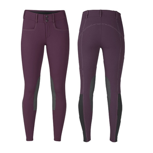 Machine Stitched Custom Logo Riding Breeches Polyester Waterproof High Waist Winter Wear Horse Riding Breeches Unisex <b>Pants</b> - Product Image 5