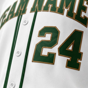 Custom Baseball Uniform For <b>Men</b> Button Jersey And Matching Pants Team Sports Wear Lightweight Apparel For Training And Games - Product Image 6