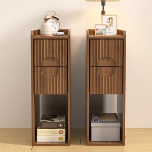 Mango Wood <b>Bedside</b> Cabinet Storage <b>Table</b> | Handcrafted Contemporary Design Shape Eco-friendly Durable Bedroom Furniture - Product Image 1